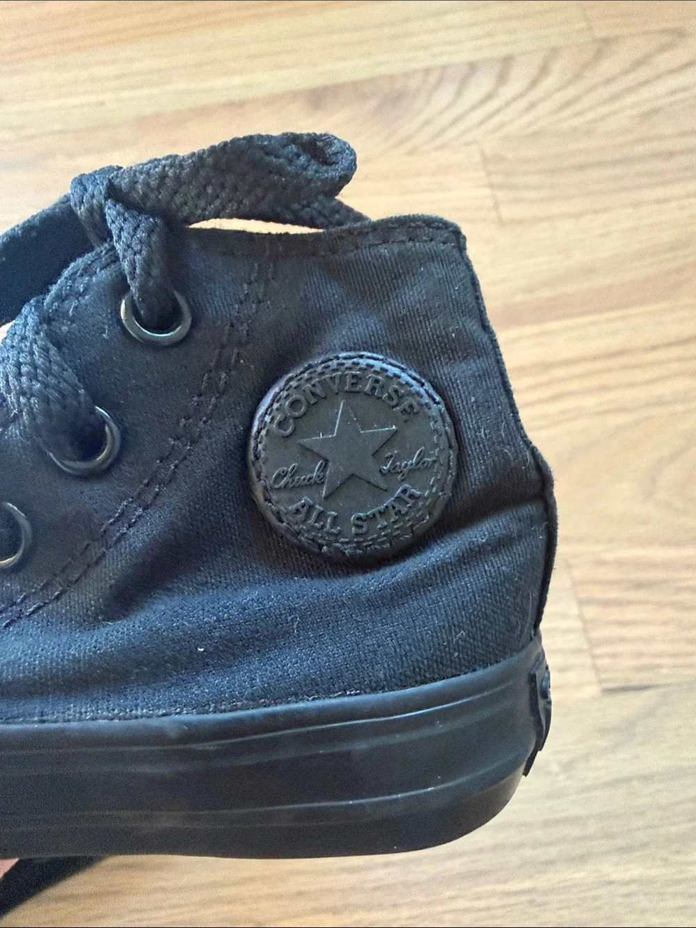 Converse Kids Black High-Top Canvas Sneakers